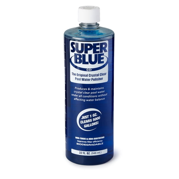 Robarb Swimming Pool Specialties Super Blue Concentrated Water Clarifier, 1 Qt.