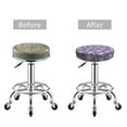 thumbnail image 5 of Kdxio Daisies Flowers Print Stool Covers Round,Stretch Round Bar Stool Covers Washable Bar Stool Cushion Slipcover for 12-15 Inch Chair, 5 of 7