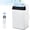 White top cover, variant on 14000 BTU Portable Air Conditioner, 3-in-1 AC Unit Cools up to 750 Sq Ft, Dehumidifier & Fan Mode, Energy Saving, Ultra-Quiet, Remote Timer Control for Home Office School