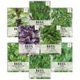 thumbnail image 1 of Seed Needs, culinary Basil Herb Seed Packet collection (8 Individual Basil Seed Varieties for Planting) Non-gMO Untreated, 1 of 4