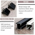 thumbnail image 6 of GXCZ Curtain Rods For Windows  Aluminium Curtain Track System - Ceiling/Wall Mounted - Heavy Duty Curtain Rail Set, Room Divider, Sliding Drop Ceiling Track For Curtains With Mute Rollers(White-ceiling,100cm/3.2ft), 6 of 8