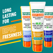 TheraBreath Deep Clean Toothpaste & Mouthwash Bundle, 2 Pack Toothpaste + 2 Pack Mouthwash