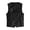 Black, variant on British Style Men Waistcoat V-neck Collarless Sleeveless Striped Print Vest Coat with Pockets Single Breasted Vest