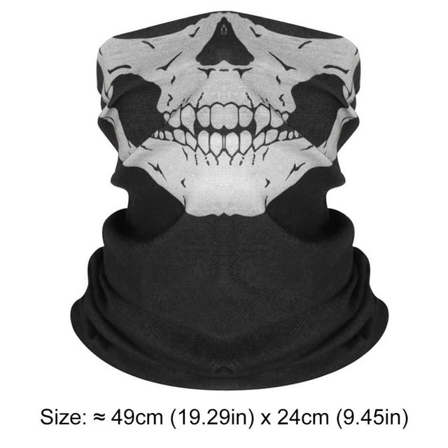 EstbridgeGhost Face Balaclava Skull Mask Set Skeleton Motorcycle Gator Mask for Men Outdoor Sports