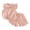 Pink, variant on Baby Girl Outfit Toddler Baby Girl Summer Clothes Fly Sleeve Solid Color Tops and Shorts Sets 2 Piece Infant Outfits(Pink,1-2 Years)
