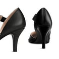 thumbnail image 2 of Pennysue Women's Black PU Strappy Short Heels With Pointed Toes Size 8.5, 2 of 5