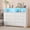 ‎White, variant on 8 Drawers Wooden Dressers with Charging Station and LED Lights, Large Modern Wood Dresser for Bedroom, Living Room, Hallway, Wide Chest of Drawers Wood TV Stand Dressers for 55 Inch TV (Grey_1)