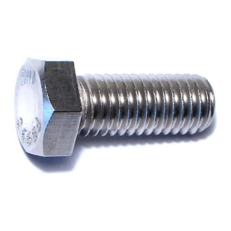 

1/2 -13 x 1-1/4 18-8 Stainless Steel Coarse Thread Hex Cap Screws (10 pcs.)