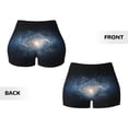 thumbnail image 3 of Sikiie The Galaxy Print Workout Shorts Women Scrunch Butt Gym Shorts Seamless High Waist Tummy Control Yoga Biker Athletic Shorts, 3 of 5