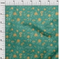 thumbnail image 3 of oneOone Cotton Cambric Sea Green Fabric Floral & Dress Material Fabric Print Fabric By The Yard 56 Inch Wide, 3 of 4