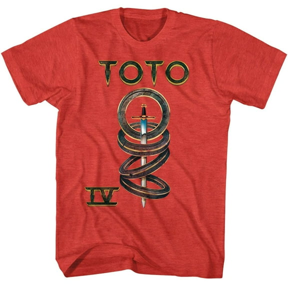 Toto IV Album Cover Red Heather Adult T-Shirt