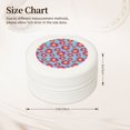 thumbnail image 2 of Yiaed Daisies Flowers Print Travel Jewelry Case Bridesmaid Gift Boxes Jewelry Travel Organizer Small Round Jewelry Box Mini Storage-White, 2 of 7