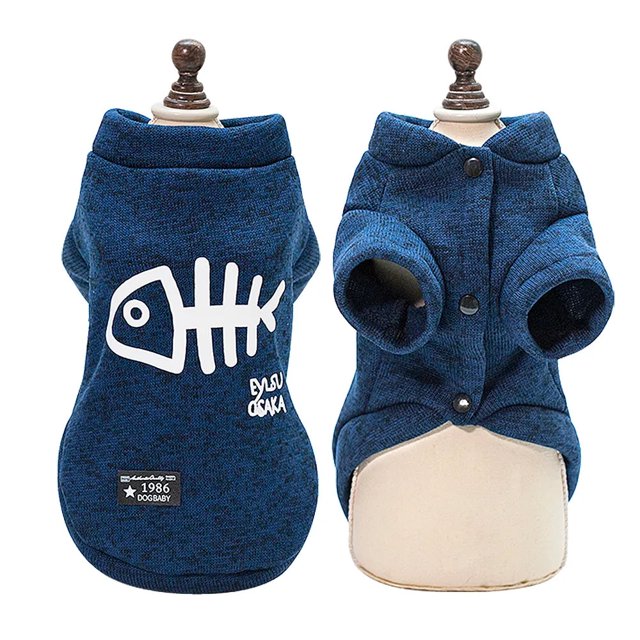 Winter Cat Clothes Pet Puppy Dog Clothing Hoodies For Small Medium Dogs Cat Kitten Kitty Outfits Cats Coats Jackets Costumes ShopWise Round