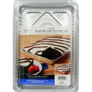 Mainstays Ready Mix Cake Pan With Lid, 2 Piece