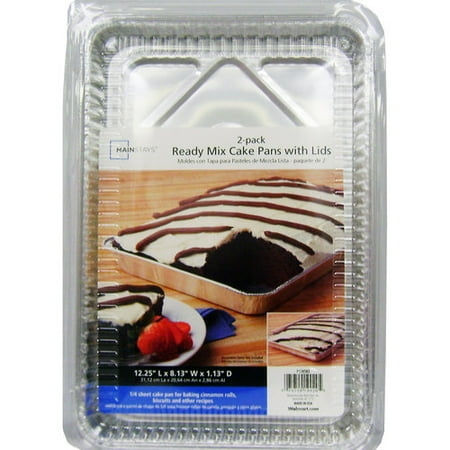 Mainstays Ready Mix Cake Pan With Lid, 2 Piece