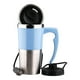 thumbnail image 2 of Hervidor eléctrico para coche, 12 V, 350 ml, acero inoxidable, viaje, taza de calefacción, taza de botella de calefacción automática para té, leche, Azul Macarena Hervidor eléctrico de coche, 2 of 8