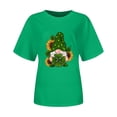 thumbnail image 4 of Blusas sueltas casuales con estampado interesante y cuello redondo para mujer Fridja  bn1597, 4 of 7
