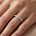 thumbnail image 4 of Pompeii 1/2ct Lab Grown Created Diamond Wedding Ring Womens Eternity Band 10k White Gold, 4 of 4