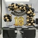 thumbnail image 5 of Set de globos para cumpleaños en negro y dorado, decoración para la fiesta de 18 años, set de globos, 5 of 7