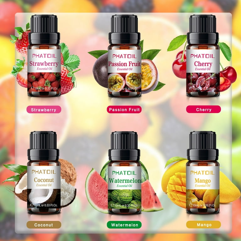 Phatoil 10ml Pure Fruit Flower Aroma Fragrance Oil For Candle Soap
