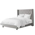 thumbnail image 1 of Fairfield Queen Size Tufted Bed with Winged Headboard, 1 of 9