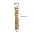 thumbnail image 2 of M6x35mm Hanger Bolts, 8 Pack Double Ended Thread Dowel Screws for Wood Furniture, 2 of 5