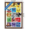 thumbnail image 3 of DC Comics TV - DC Superhero Girls - Grid Wall Poster, 14.725" x 22.375", Framed, 3 of 5