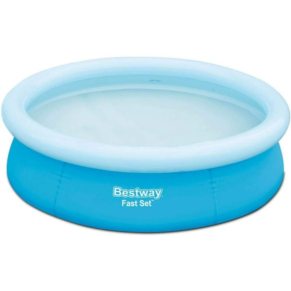 Piscine Ronde Gonflable hors Terre pour Enfants Fast Set 6 Pieds x 20 Pouces, Bleue