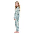 thumbnail image 4 of Fluffy Pajamas Set Fuzzy Winter Warm Pj Sets Pullover Tops and Long Pants Delicate Dragonflies Pattern X-Small, 4 of 8