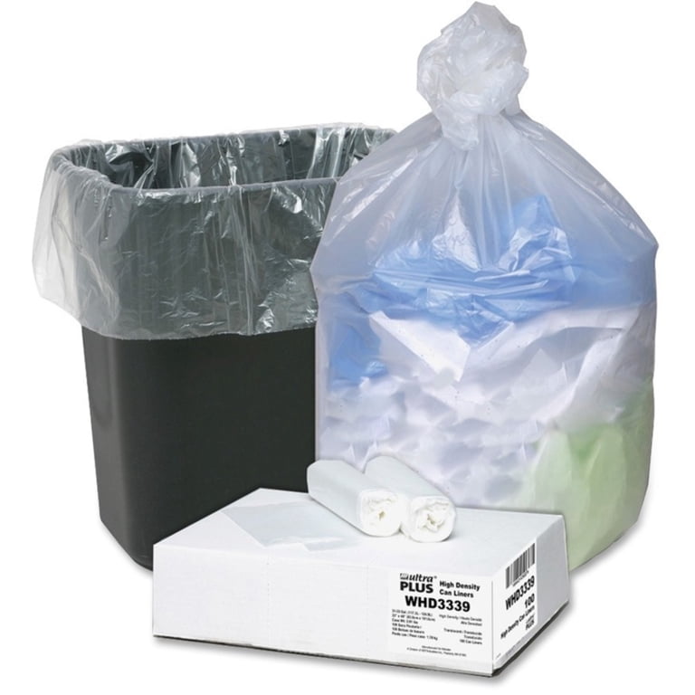 Translucent Trash Bag Liners 33 Gallon photo 2