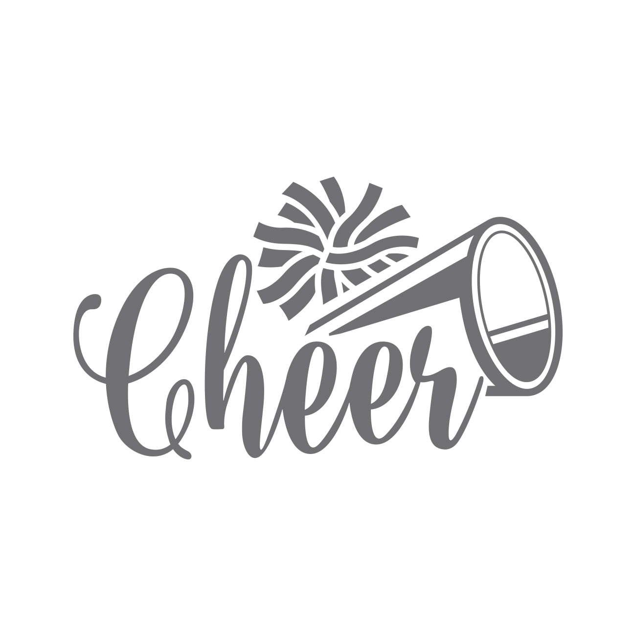 Cheerleading Sticker Decal Die Cut Self Adhesive Vinyl Weatherproof