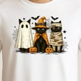 thumbnail image 3 of Retro Black Cat Witch Scary Halloween Pumpkin – T-Shirt / Hoodie / Sweatshirt – Spooky Fall Theme – Family-Friendly, 3 of 6