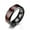 Black-red, variant on 8mm Stainless Steel Ring for Men Wedding Band Rings Size 7-13