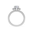 thumbnail image 2 of 0.70 Carat Brilliant Emerald Cut Natural Diamond Halo Beautiful Ring for Engagement Solid 18K White Gold Size 9, 2 of 8