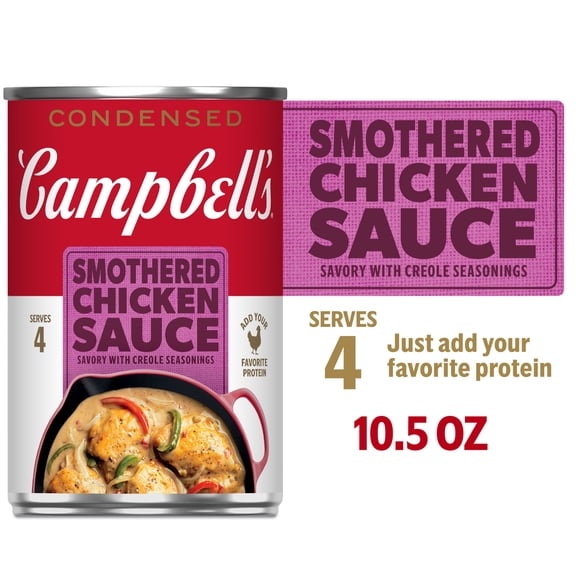 Campbell's Condensed Smothered Chicken Sauce, Savory with Creole Seasonings, 10.5 oz Can