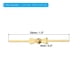 thumbnail image 2 of Clip de conector de candelabro Uxcell de 33 mm/1.3" de longitud, pin de moño dorado, paquete de 150, 2 of 6