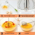 thumbnail image 3 of Stainless Steel Handheld Egg Beater, 3 Counts/set Semi-automatic Manual Egg Cream Butter Whisk,  Baking Utensils for Home Kitchen, 3 of 6