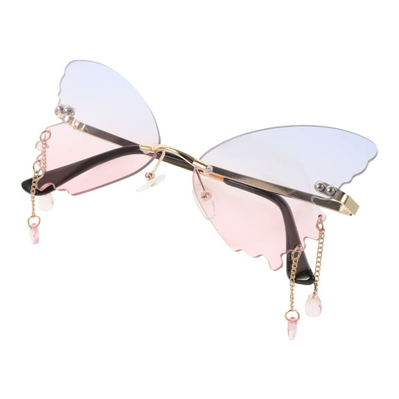 unbranded  Sunglasses with Rhinestones Eyeglasses Butterfly Frame Vacation