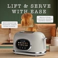 thumbnail image 7 of Rae Dunn Toaster, Digital Retro Stainless Steel with 6 Shade Settings, Cream, 7 of 7