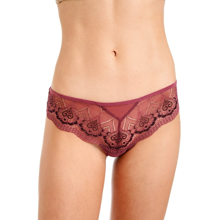 Buy Anzermix Women's Sexy Lace Cheeky Tong Panty Pack of 6 Online