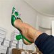 thumbnail image 1 of 2021, zapatos de tacón de lujo para mujer, zapatos de tacón alto con tira trasera de cristal, zapatos de novia de verano, zapatos cómodos de tacón triangular para fiesta, boda Tan Jianjun unisex, 1 of 2