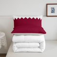 thumbnail image 5 of Manfei Qatar Flag Queen Comforter Set,Red White Comforter Sets Queen,Light Gray Reversible,3-Piece,1 Comforter and 2 Pillowcases, 5 of 7