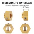thumbnail image 2 of Adaptador de montaje hexagonal Bewildely para accesorios de coche 1/10 SCX10 Crawler RC, 2 of 6