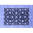 thumbnail image 1 of Ahgly Company Machine Washable Indoor Rectangle Oriental Blue Traditional Area Rugs, 7' x 10', 1 of 4