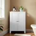 thumbnail image 4 of VASAGLE Armoire de Rangement de Salle de Bain pour Plancher, Unité de Rangement de Salle de Bain avec 2 Tablettes Ajustables, 4 of 9