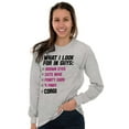 thumbnail image 5 of What I Look For In Guys Corgi Lover Women's Long Sleeve T Shirt Brisco Brands S, 5 of 6