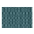 thumbnail image 1 of Damask Cutting Board, Medieval Gothic Rococo Art Motifs on Vertical Stripes Cultures Inspiration, Decorative Tempered Glass Cutting and Serving Board, Small Size, Petrol Blue, by Ambesonne, 1 of 1