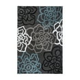 thumbnail image 2 of World Rug Gallery Contemporary Modern Floral Flowers Area Rug - D.Gray 3'3" x 5', 2 of 8
