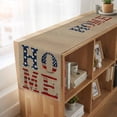 thumbnail image 6 of Table Runners 70 Inches Long Dress Scarves, Beige Vintage Farmhouse Coffee/Dining/Kitchen Table Decor, Holiday Table Runner, American Flag Farmhouse Retro Art Rustic 13x70 Inch, 6 of 9