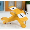 thumbnail image 6 of Vintage Metal Planes Model Iron Retro Glider Biplane Pendant (Blue/Yellow), 6 of 6